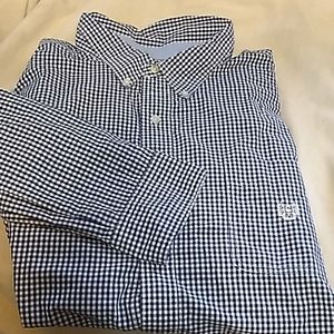 Men's 4xb Chaps long sleeve brown up shirt